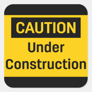 CAUTION Under Construction Wrapping Paper