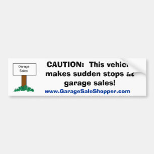 VOORZIENING:  Plotselinge voorraden bij verkoop in Bumpersticker