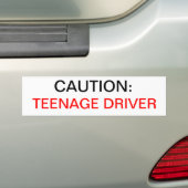 VOORZIENING: TEENAGE DRIVER BUMPERSTICKER (Op auto)
