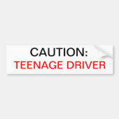 VOORZIENING: TEENAGE DRIVER BUMPERSTICKER (Voorkant)
