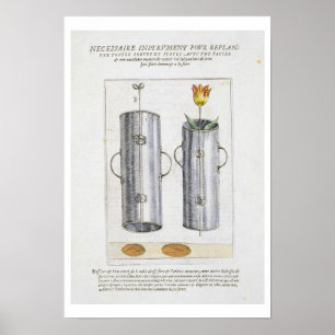 Voorziening voor herbeplanting van bloemen uit de poster