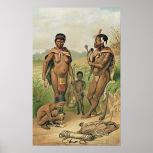 Voorzieningen van de familie Bosjesman Poster