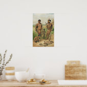 Voorzieningen van de familie Bosjesman Poster (Keuken)