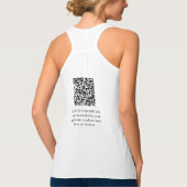 Voorzijde Achterzijde Custom Printed Business Logo Tanktop (Achterkant)
