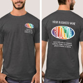 Voorzijde Achterzijde Custom Printed Modern Busine T-shirt