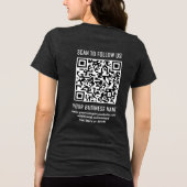 Voorzijde Achterzijde Gedrukte Zakelijke Logo & Aa Tri-Blend Shirt (Achterkant)