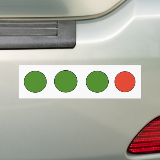 Voorzijde Bumpersticker (Op auto)