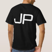 Voorzijde en achterzijde afdrukken Uw Initiaal Mon T-shirt (Achterkant)