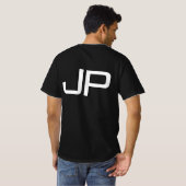 Voorzijde en achterzijde afdrukken Uw Initiaal Mon T-shirt (Achterkant volledig)