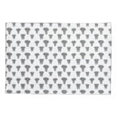 Voorzijde en achterzijde Elephant Pattern African Kussensloop (Achterkant)