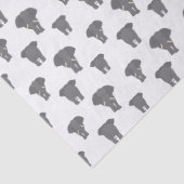 Voorzijde en achterzijde ellephant Patroon Multi C Tissuepapier (Detail)