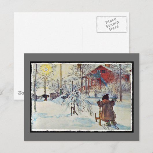 Voorzijde en washuis briefkaart (Voorkant / Achterkant)