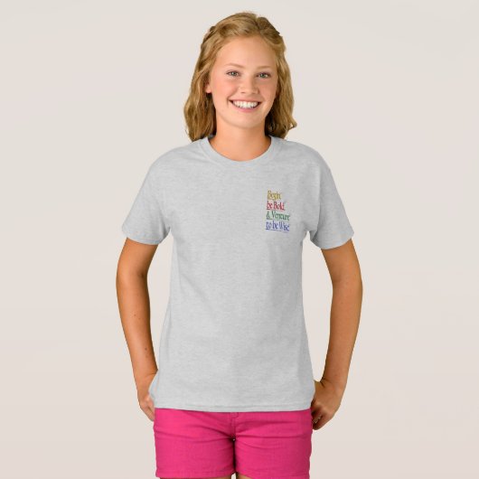 Voorzijde (hoek) Magische Horace Quote Kinder T-sh T-shirt (Voorkant volledig)