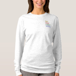 Voorzijde (hoek) - Magische Horace Quote Lange Mou T-shirt
