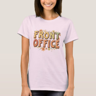Voorzijde Kantoor – Retro Floral 70s T-shirt