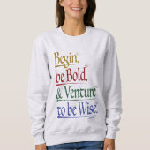 Voorzijde - Magisch Horace Quote Sweatshirt (Voorkant)