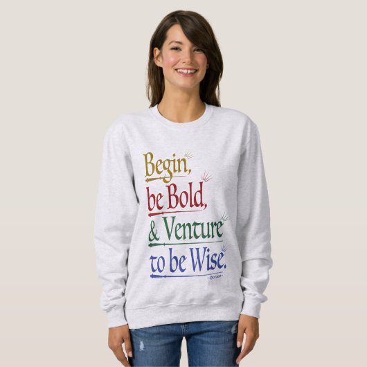 Voorzijde - Magisch Horace Quote Sweatshirt (Voorkant volledig)