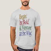 Voorzijde - Magisch Horace Quote Unisex T-shirt (Voorkant)