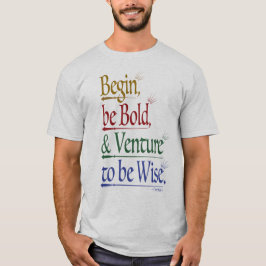 Voorzijde - Magisch Horace Quote Unisex T-shirt