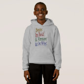 Voorzijde - Magische Horace Quote Kinder Pullover  (Voorkant volledig)