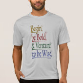 Voorzijde - Magische Horace Quote Sport-Tek Shirt (Voorkant)