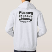 Voorzijde +optioneel Achterzijde, Zakelijke logo L Hoodie (Achterkant)