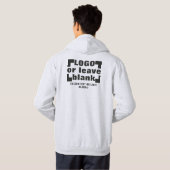 Voorzijde +optioneel Achterzijde, Zakelijke logo L Hoodie (Achterkant volledig)