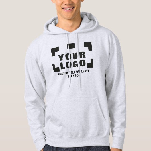 Voorzijde +optioneel Achterzijde, Zakelijke logo L Hoodie (Voorkant)