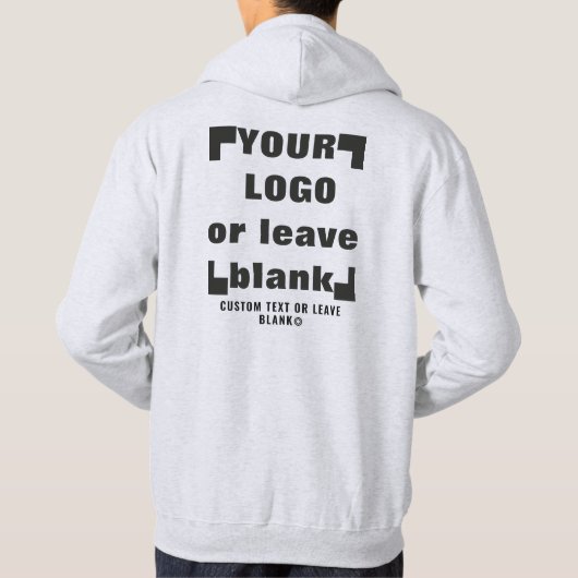 Voorzijde +optioneel Achterzijde, Zakelijke logo L Hoodie (Achterkant)