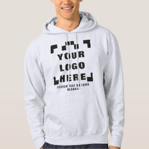 Voorzijde +optioneel Achterzijde, Zakelijke logo L Hoodie