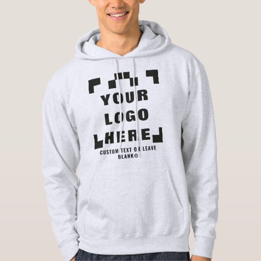 Voorzijde +optioneel Achterzijde, Zakelijke logo L Hoodie (Voorkant)