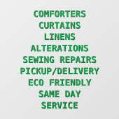 Voorzijde services voor het aanpassen van droog raamsticker (Vel)