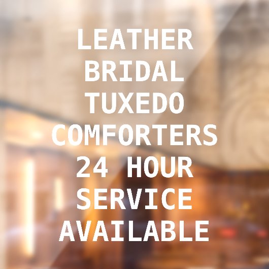 Voorzijde services voor het aanpassen van droog raamsticker (Vel 2)