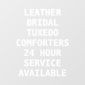 Voorzijde services voor het aanpassen van droog raamsticker (Vel)