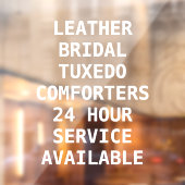 Voorzijde services voor het aanpassen van droog raamsticker (Vel 2)