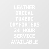 Voorzijde services voor het aanpassen van droog raamsticker (Vel)