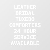 Voorzijde services voor het aanpassen van droog raamsticker (Vel)