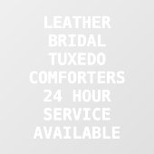 Voorzijde services voor het aanpassen van droog raamsticker (Vel)