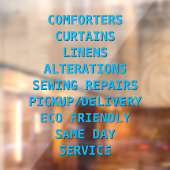 Voorzijde services voor het aanpassen van droog raamsticker (Vel 2)