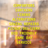 Voorzijde services voor het aanpassen van droog raamsticker (Vel 2)