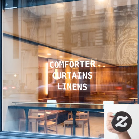 Voorzijde services voor het aanpassen van droog raamsticker (Cafe Raam)