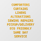 Voorzijde services voor het aanpassen van droog raamsticker (Vel)