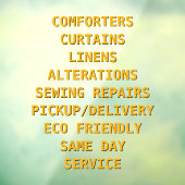 Voorzijde services voor het aanpassen van droog raamsticker (Vel 3)