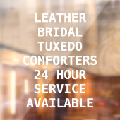 Voorzijde services voor het aanpassen van droog raamsticker (Vel 2)