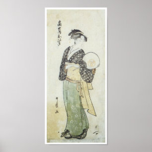 Voorzijde Uitzicht Ohisa, Utamaro, 1792 Poster