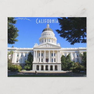 Voorzijde van California State Capitol Sacramento  Briefkaart