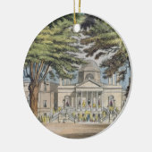 Voorzijde van Chiswick House, van R. Ackerma Keramisch Ornament (Links)