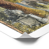 Voorzijde van Chiswick House, van R. Ackerma Poster (Hoek)