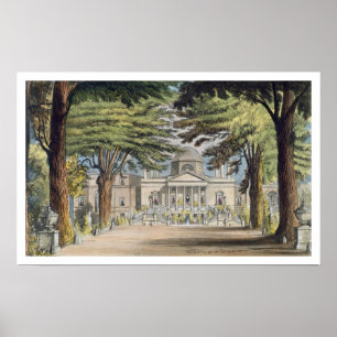 Voorzijde van Chiswick House, van R. Ackerma Poster