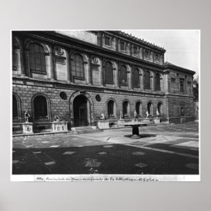 Voorzijde van de bibliotheek poster